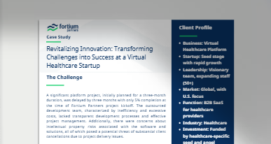 Revitalizing Innovation: Transforming Challenges into Success at a Virtual Healthcare Startup